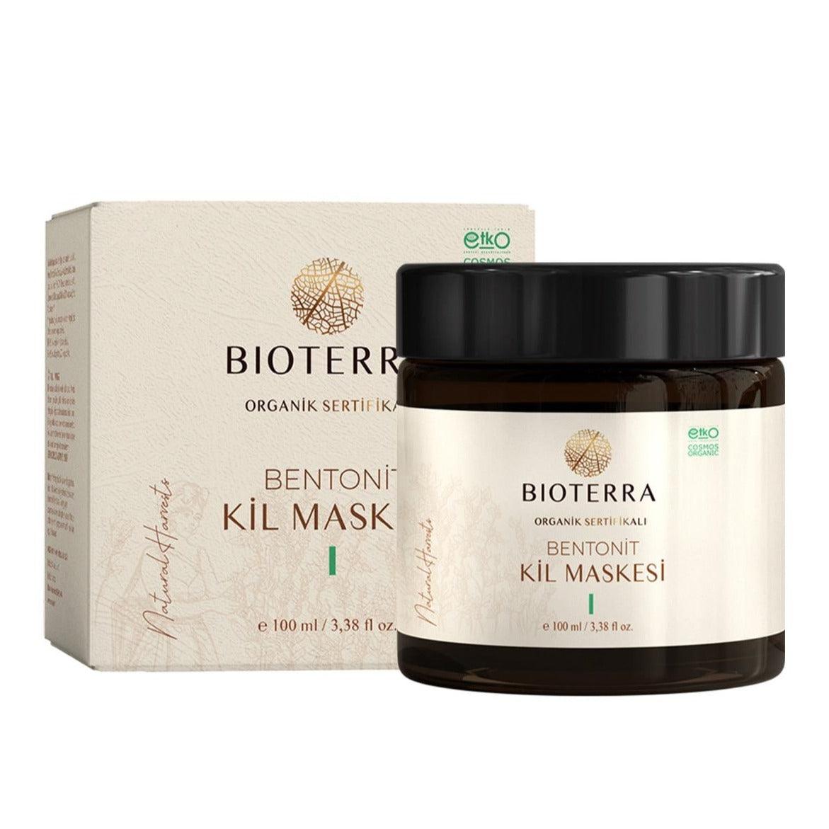 Organic Bentonite Kil Maskesi Clay Mask 100 ml Bioterra - Lujain Beauty