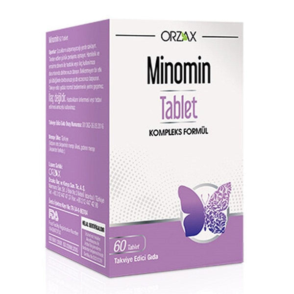 Orzax Minomin 60 Tablet - Lujain Beauty