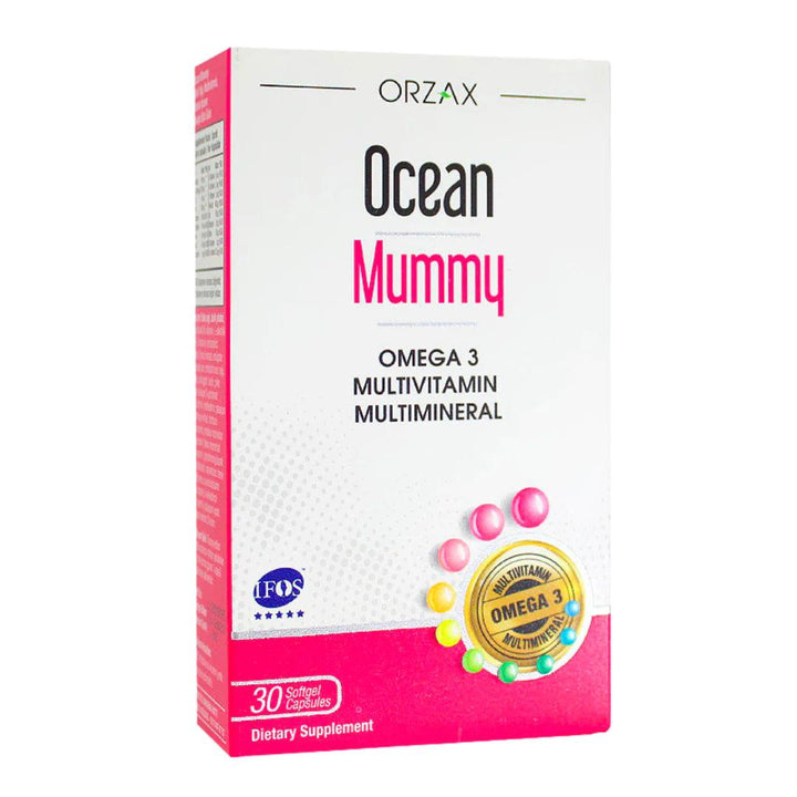 Orzax Ocean Mummy Omega 3 Multivitamin 30 Capsules - Lujain Beauty