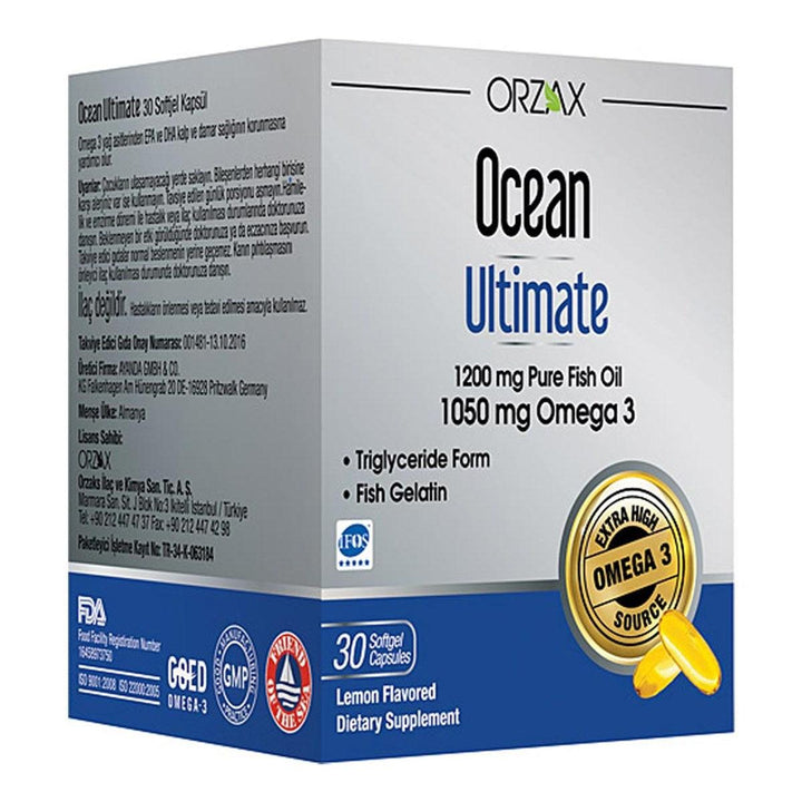 Orzax Ocean Ultimate Fish Oil 1200 Mg - Lujain Beauty