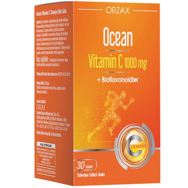 Orzax Ocean Vitamin C 1000mg 30 Tablets - Lujain Beauty
