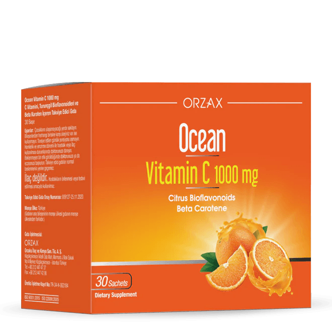 Orzax Ocean Vitamin C 1000mg Sachet - Lujain Beauty