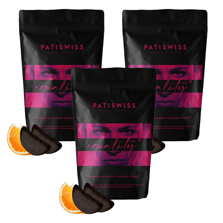 Patiswiss Equality Dark Chocolate Covered Orange Slice 80g X3 Pieces - Lujain Beauty