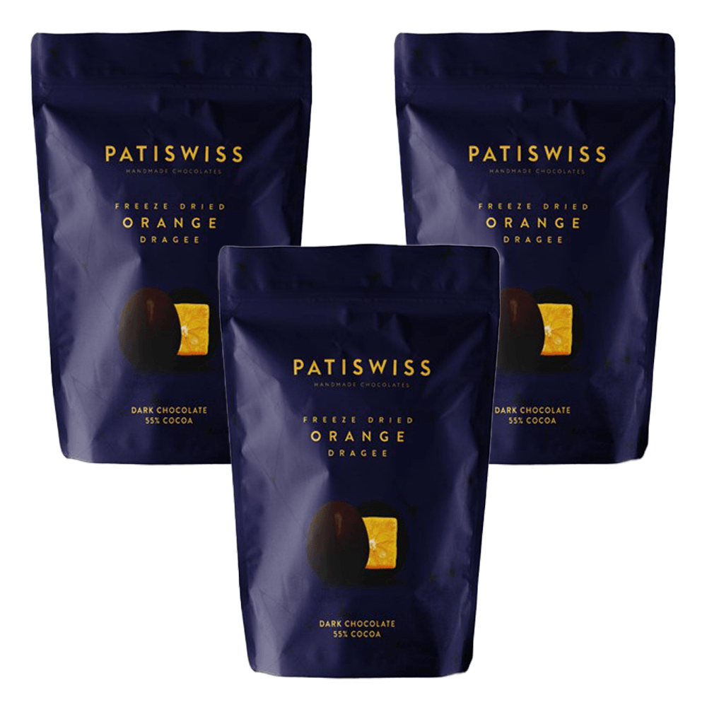Patiswiss Freeze Dried Dark Orange Dragee 80g X3 Pieces - Lujain Beauty