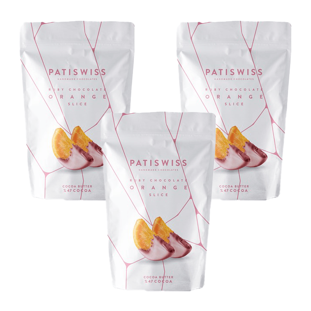 Patiswiss Ruby Chocolate Orange Slice 80 gr X3 Pieces - Lujain Beauty