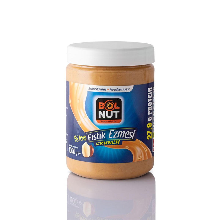 Peanut Butter 100% Plain Crunch 1 Kilo - Lujain Beauty