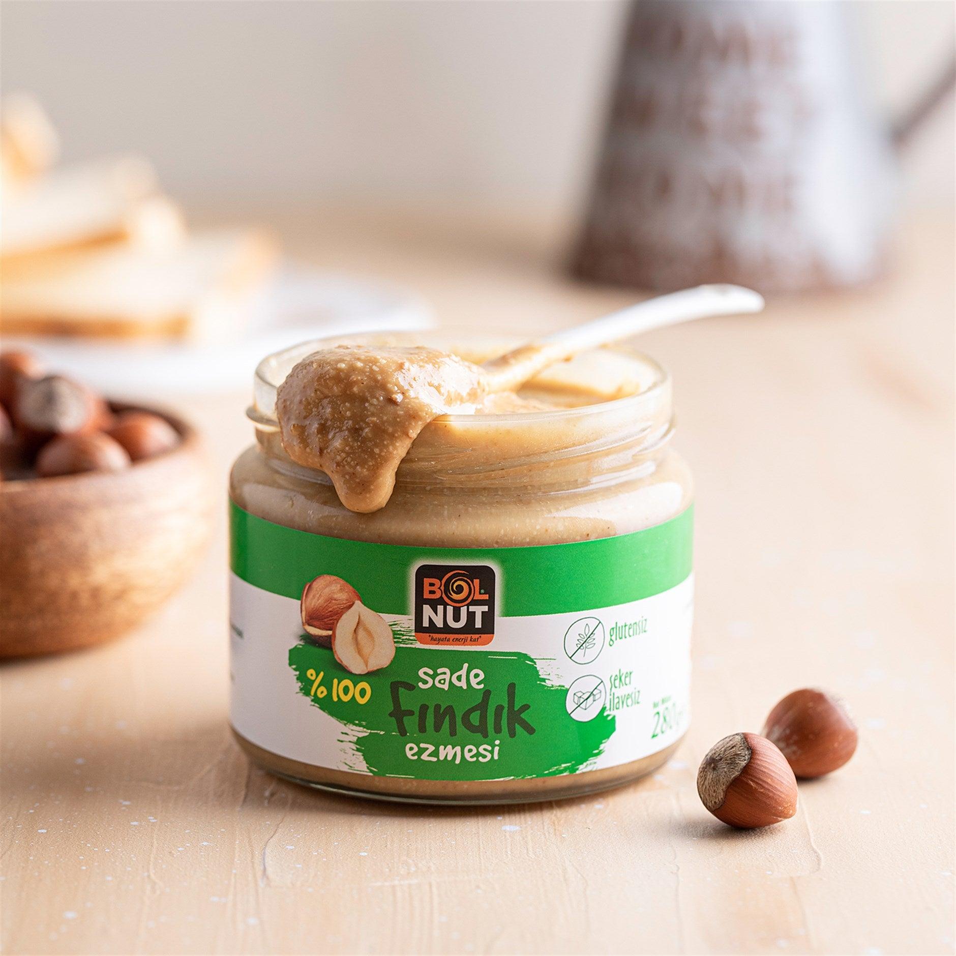 Plain Crunch 100% Hazelnut Butter Sugar Free 280g - Lujain Beauty