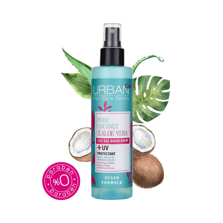 Pure Coconut & Aloe Vera Liquid Hair Spray 200 Ml | Urban Care - Lujain Beauty