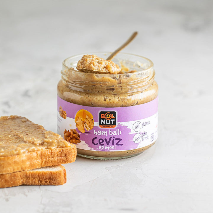 Raw Honey Walnut Butter 280g - Lujain Beauty