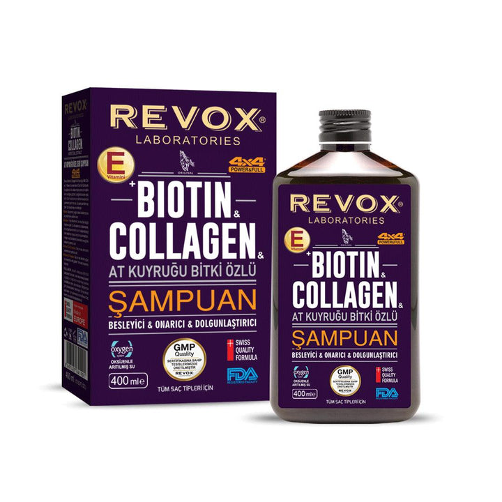 Revox Biotin and Collagen, Horsetail Herbal Extract Shampoo - Lujain Beauty