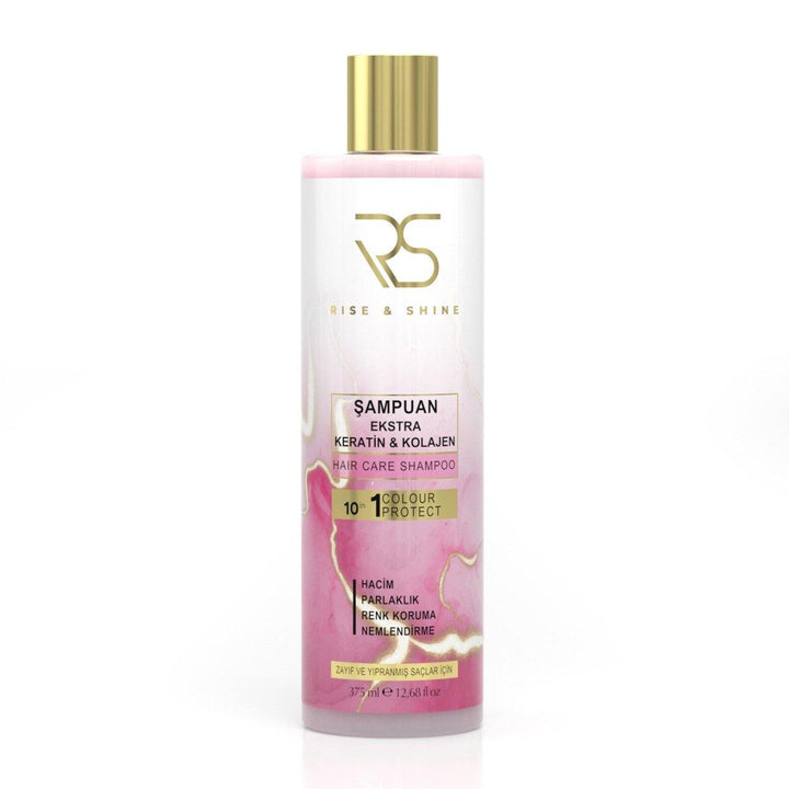 Rise & Shine Keratin & Collagen Shampoo - 375 ML - Lujain Beauty
