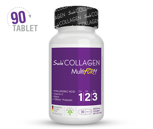 Suda Collagen 90 Tablet With Hyaluronic Acid & Vitamin C - Lujain Beauty