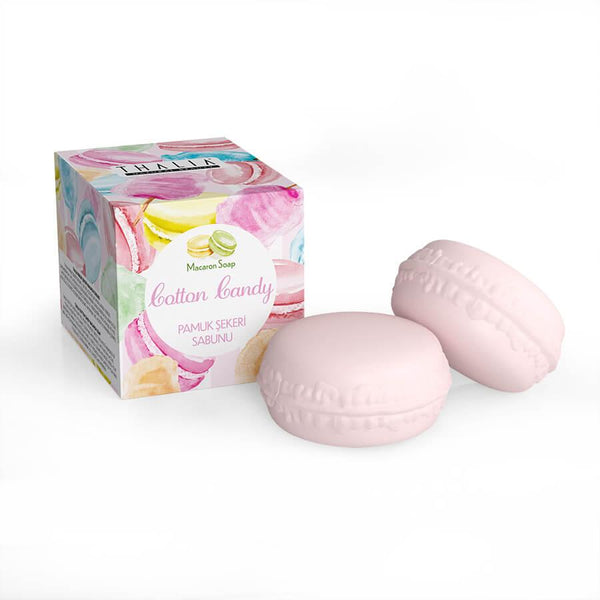 Thalia Cotton Candy Macaron Soap - 100 gr - Lujain Beauty