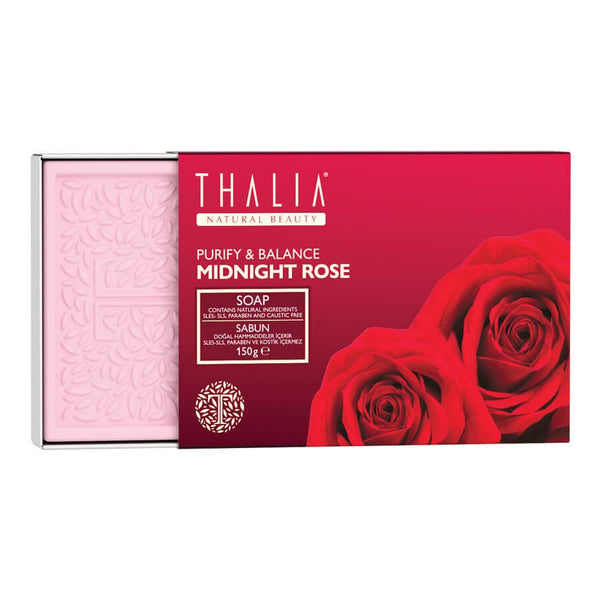 Thalia Purifying Midnight Rose (Rose Water) Natural Solid Soap – 75 gr x 2 - Lujain Beauty