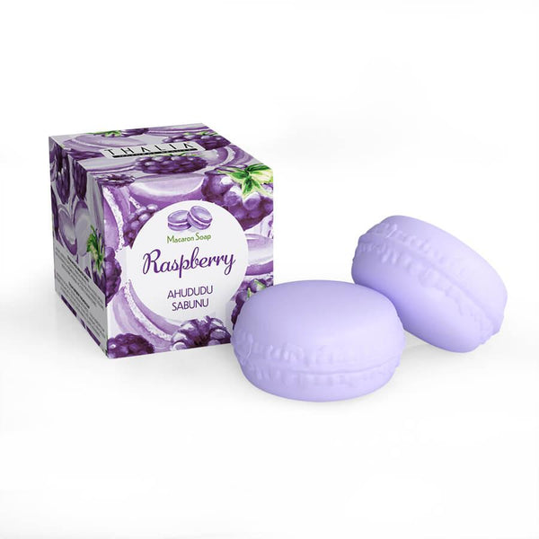 Thalia Raspberry Macaron Soap - 100 gr - Lujain Beauty
