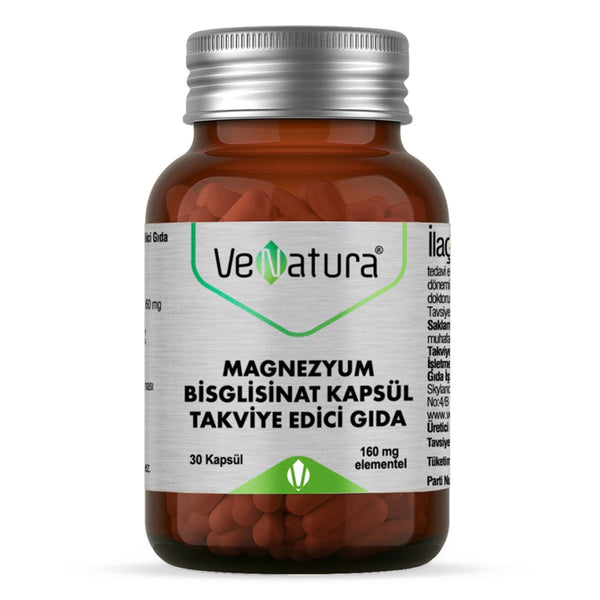 VeNatura Magnezyum Bisglisinat Kapsül 160 mg 30 Kapsül