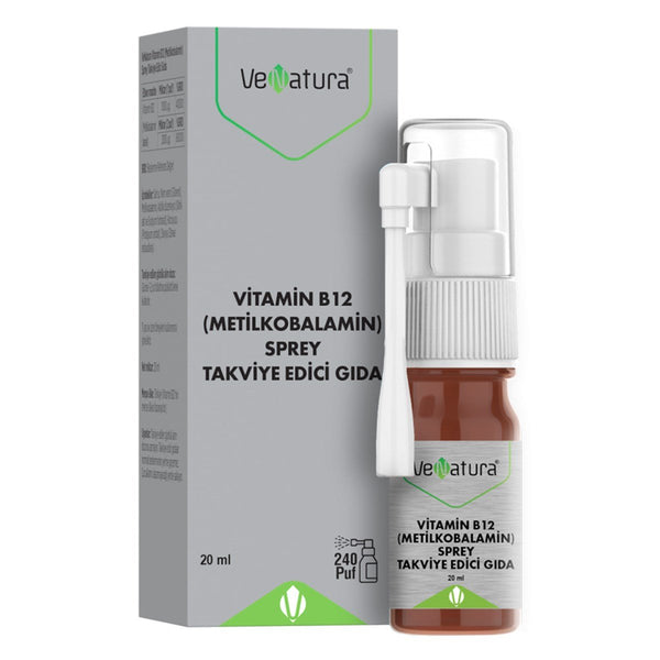 VeNatura Vitamin B12 (Metilkobalamin) Sprey 20 ml