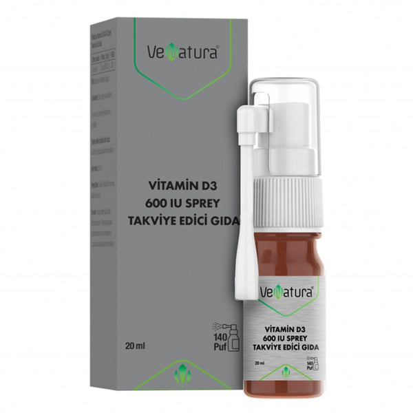 VeNatura Vitamin D3 600 IU Sprey 20 ml