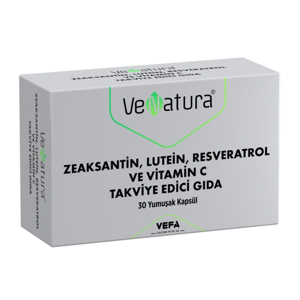 VeNatura Zeaksantin, Lutein, Resveratrol ve Vitamin C 30 Yumuşak Kapsül