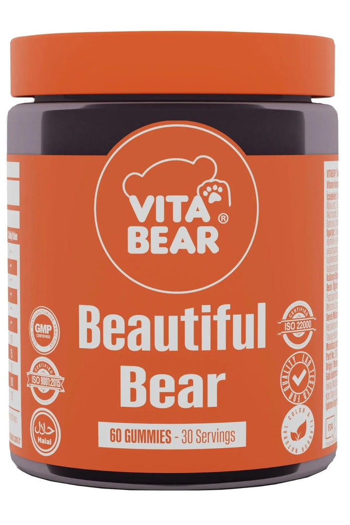 Vita Bear Beautiful Skin Gummy Vitamin 60 Pieces - Lujain Beauty