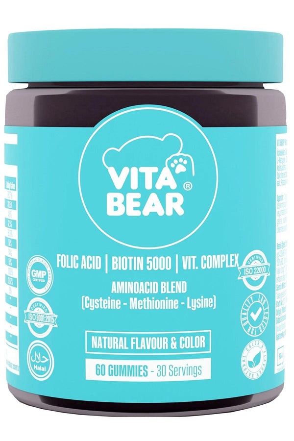 Vita Bear Strong Hair Gummy Vitamin 60 Pieces - Lujain Beauty