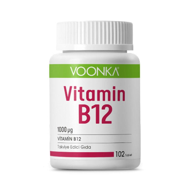 Vitamin B12 - 102 Tablet 1000 Mcg Voonka - Lujain Beauty