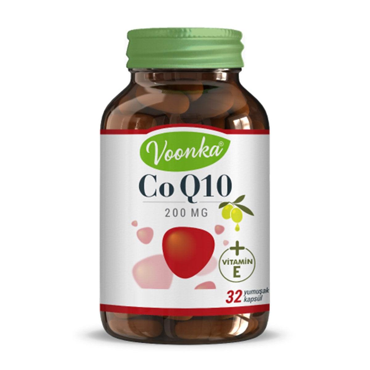 Voonka CoQ10 200 Mg 32 Capsules - Lujain Beauty