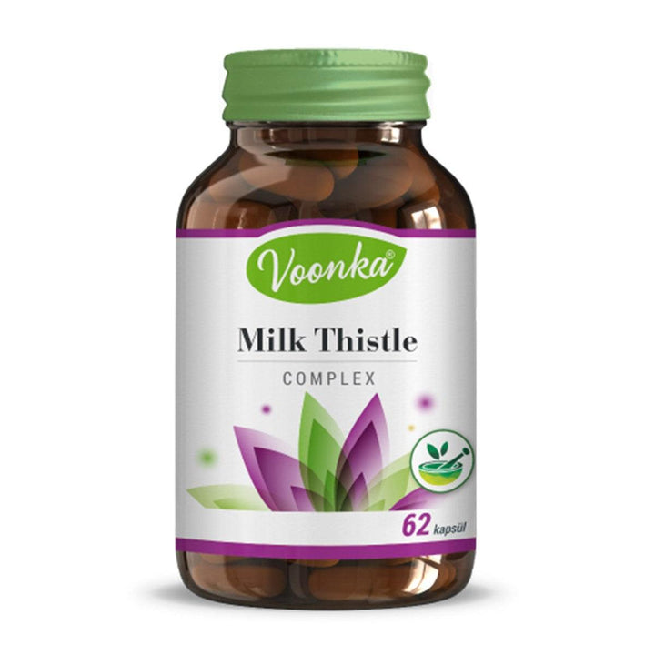 Voonka Milk Thistle Complex 62 Capsules - Lujain Beauty
