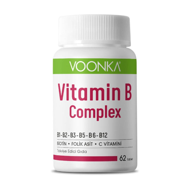 Voonka Vitamin B Complex 62 Tablets - Lujain Beauty