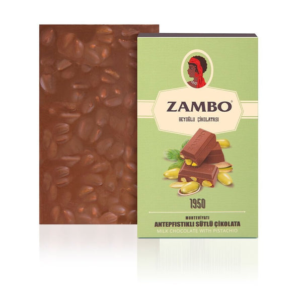 Zambo Pistachio Milk Chocolate 150g