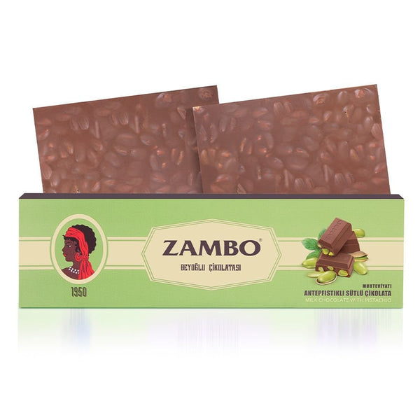 Zambo Pistachio Milk Chocolate 300g